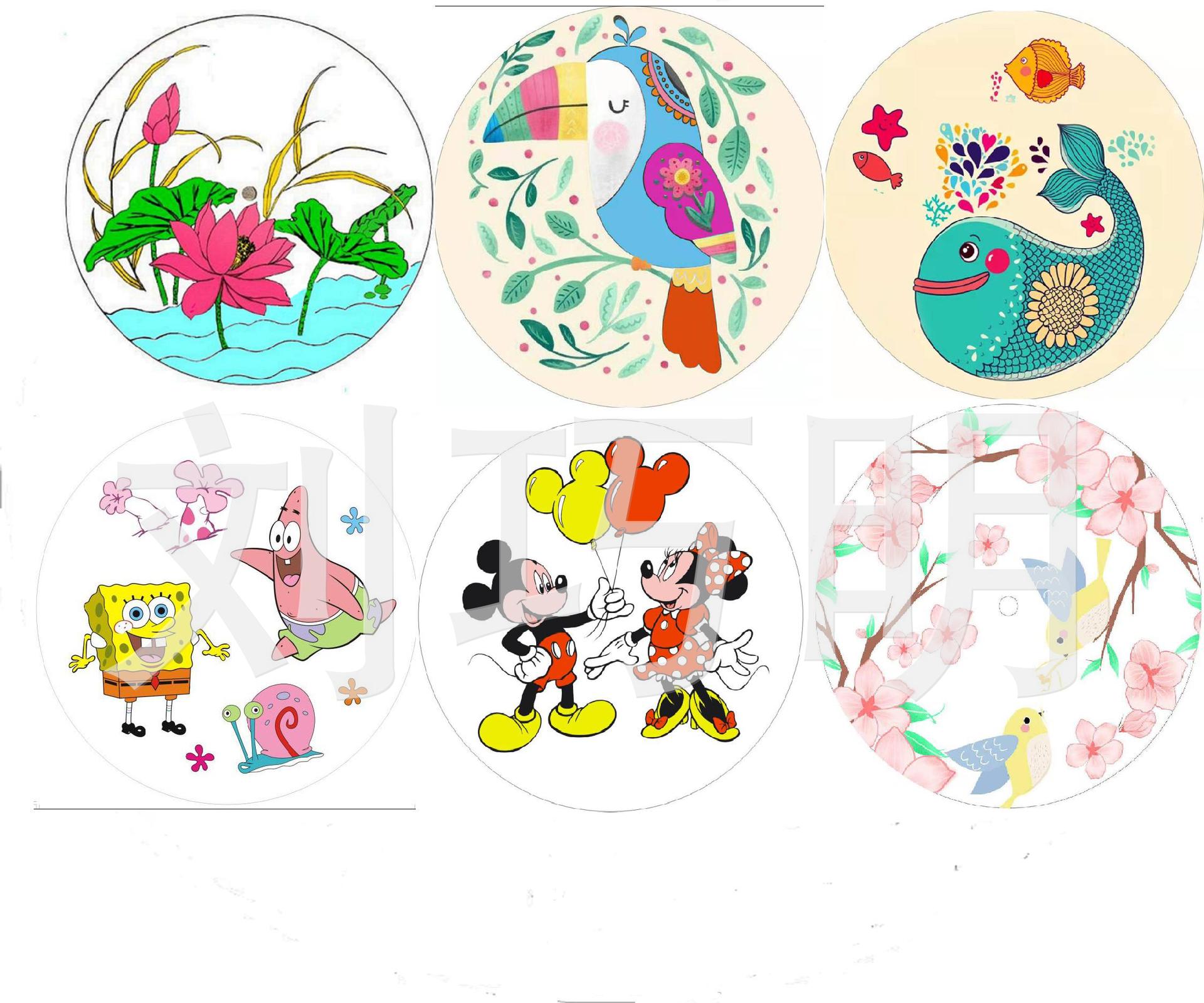 手工绘画纸伞儿童diy工艺伞涂鸦填色手绘礼品油纸伞-阿里巴巴