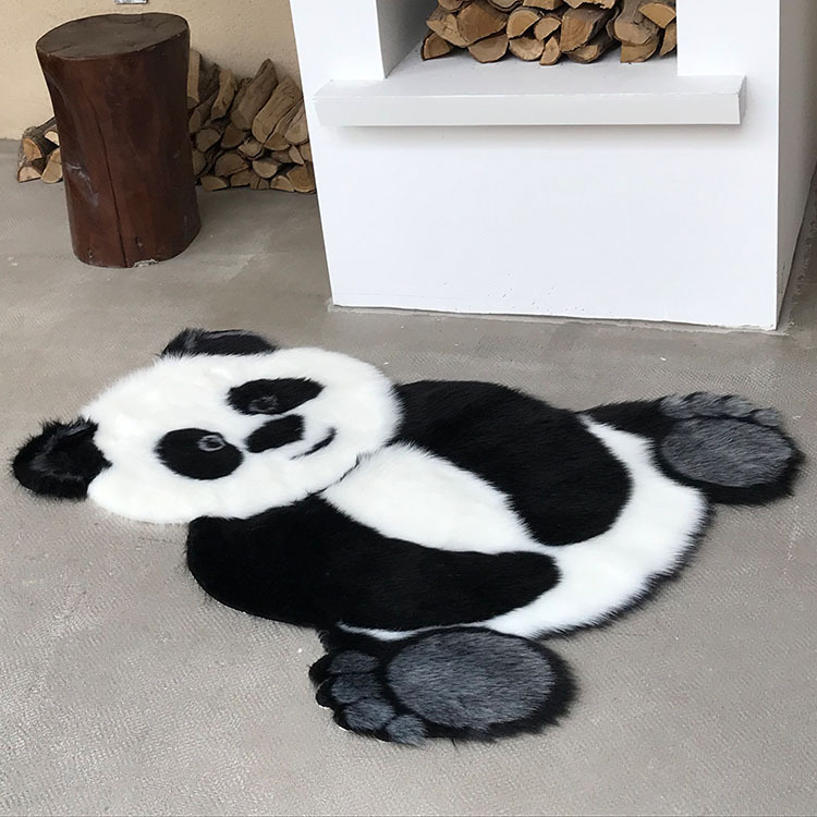 Cross-Border Hot Selling Imitation Animal Wool Carpet Home Living Room Bedroom Study Non-Slip Floor Mat Lint-Free Amazon Ins