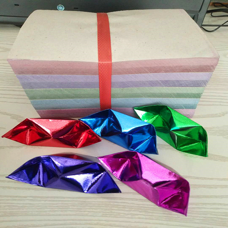 殡葬用品五彩七彩金纸元宝 金元宝 金银纸元宝 厂家直销各种尺寸