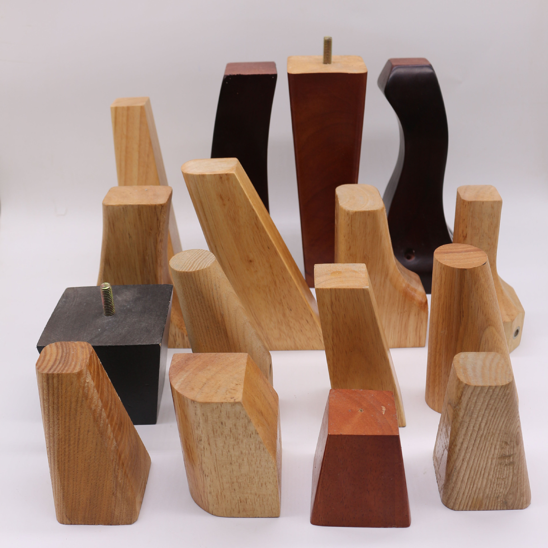 大量批发木腿 北欧木桌腿 实木沙发凳子腿床头柜脚茶几腿 圆锥腿