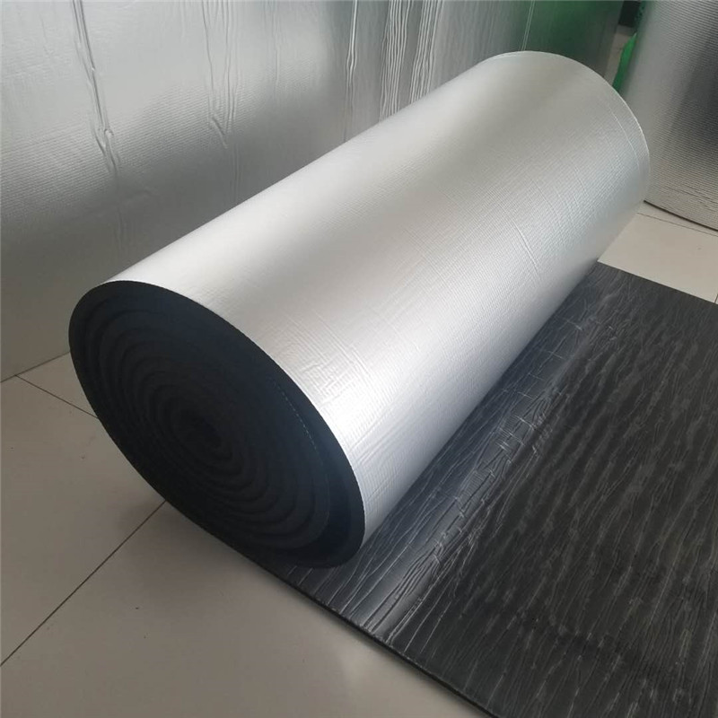 楼顶隔热防水复合铝箔橡塑板保温材料阻燃橡塑板隔热橡塑板