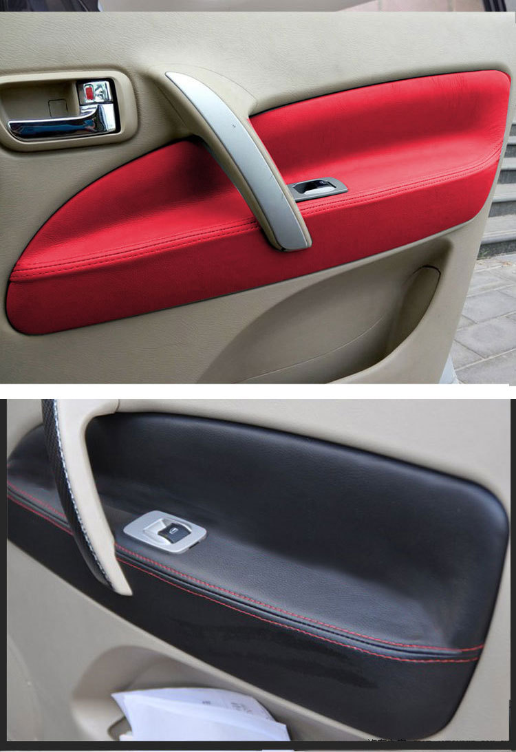 适用于奇瑞老款瑞虎3专用门板包皮 汽车内饰门把手皮套改装翻新