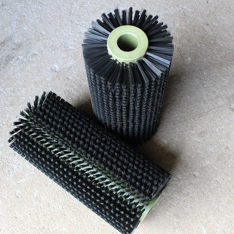 定做尼龙毛刷辊 工业刷辊 毛刷滚筒 玻璃清洗机刷辊 果蔬清洗毛刷