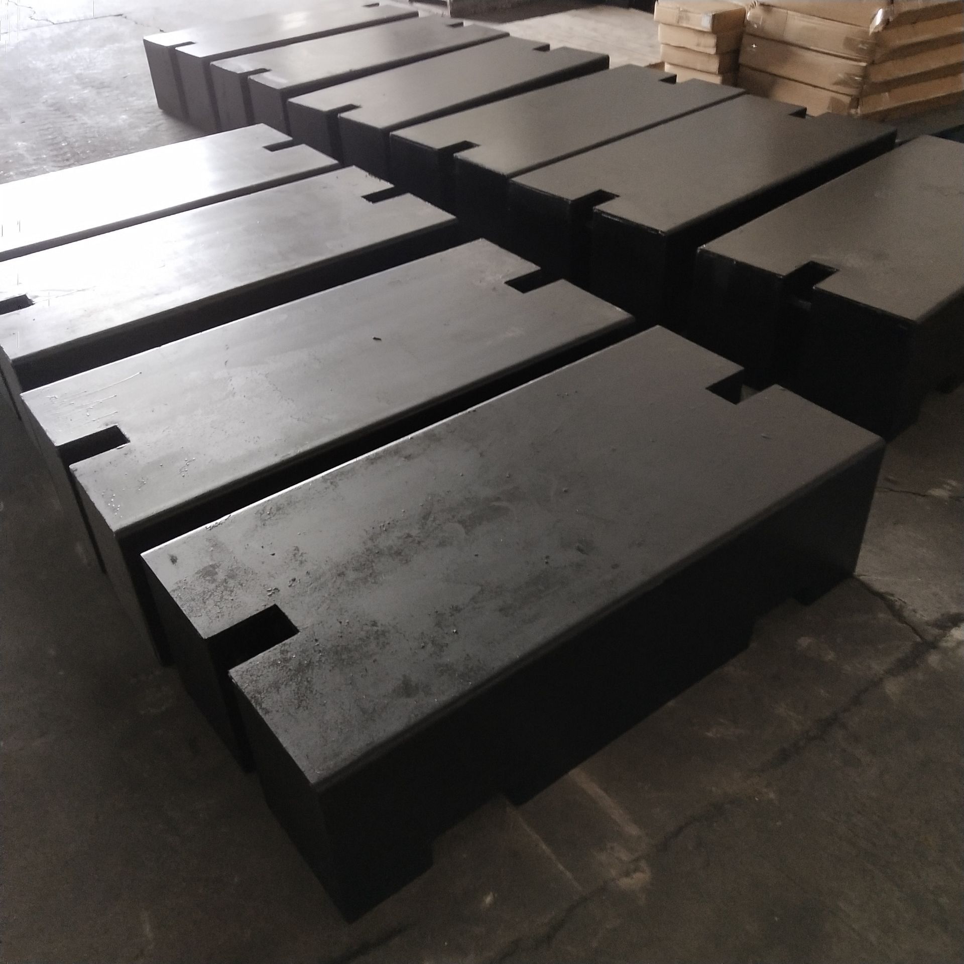 甘肃地磅秤校准砝码 1t平板形铸铁配重块1吨长方形钢包配重块定制