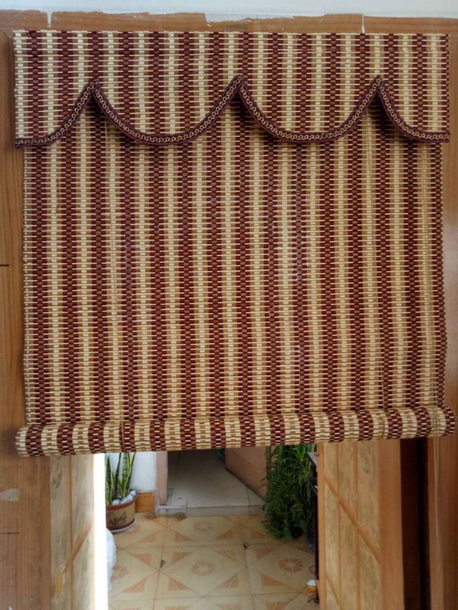 竹帘窗帘定制 罗马帘卷帘厂家 批发客厅门帘 阳台酒店餐餐厅