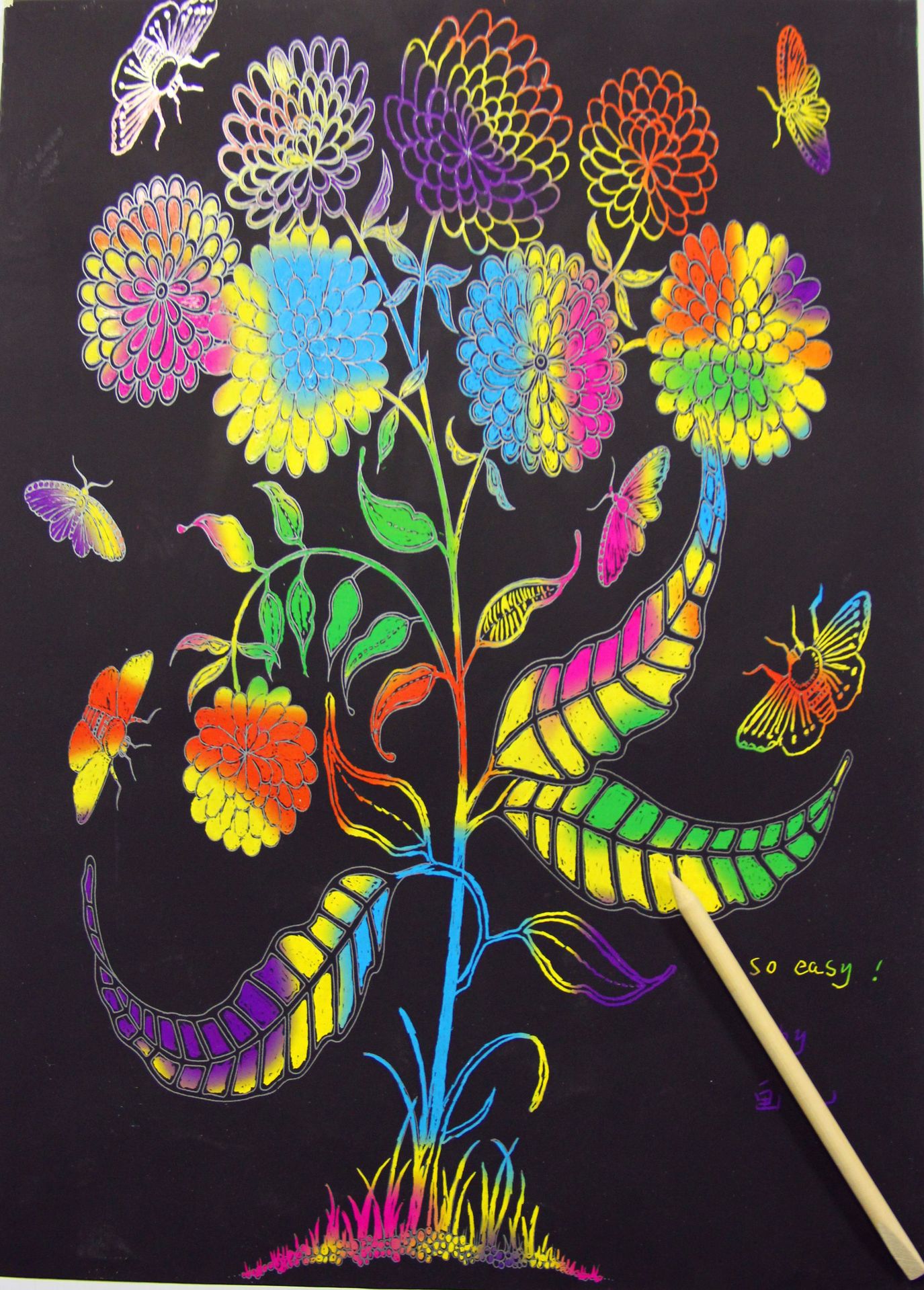 厂家直销16k 250克 加厚炫彩刮刮画 刮画 儿童绘画无毒无味