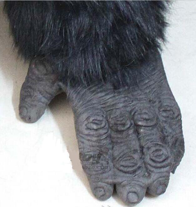 万圣节服装拍照黑猩猩衣服猿人服装成人大猩猩服装动物套装有肚皮