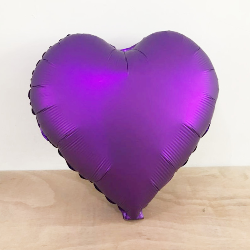 18寸金属色心形五角星 情人节爱心婚庆婚礼金属气球 金属铝膜气球