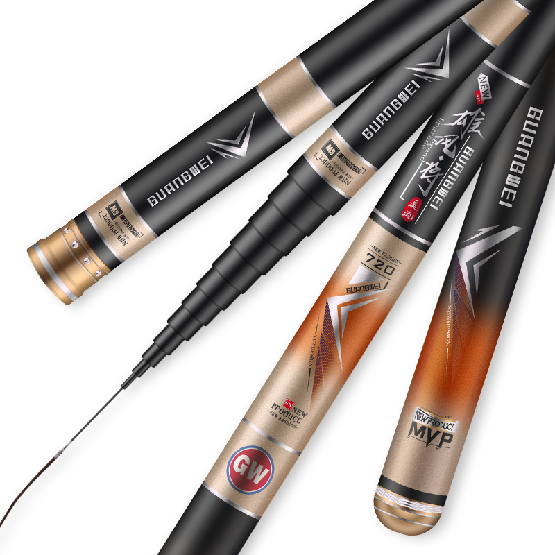 光威雄风将短节便携溪流竿超轻超硬台钓手竿碳素钓鱼杆鲫鱼鲤鱼