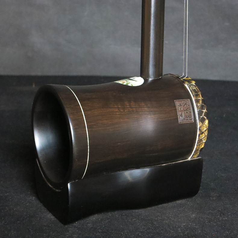 非洲老红木铜轴圆桶高胡 伴奏黄梅戏二胡高音二胡大高胡 可选琴皮