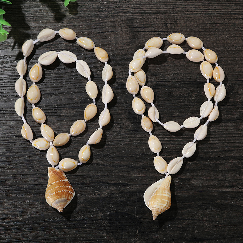 Factory Direct Sales Xiaobei Necklace European and American Pearls Necklace Set Gravel Shell Fragment Necklace Female Necklace Amazon