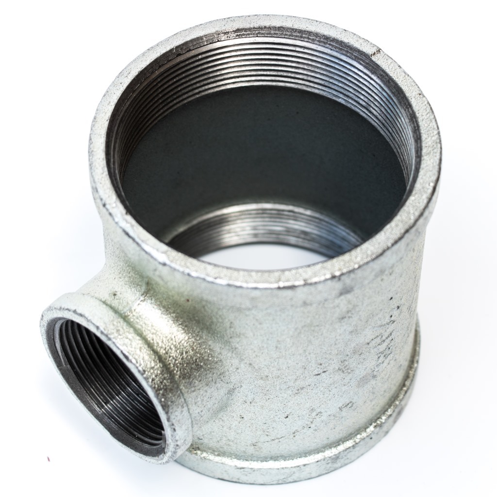 现货供应 沟槽式卡箍管件 内丝口异径三通接头