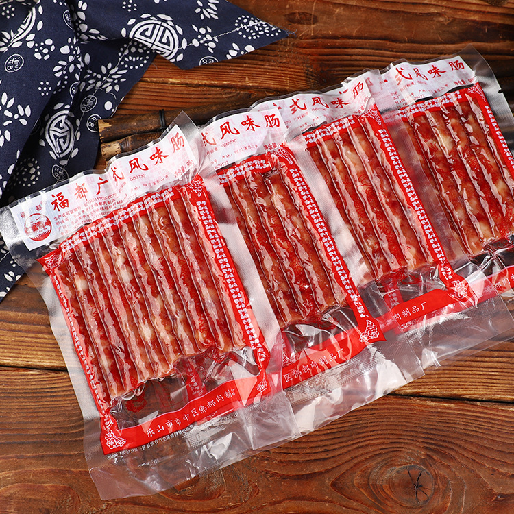 中式小腊肠 98g火锅小腊肠 广式腊肠 袋装烧烤串串广味小香肠