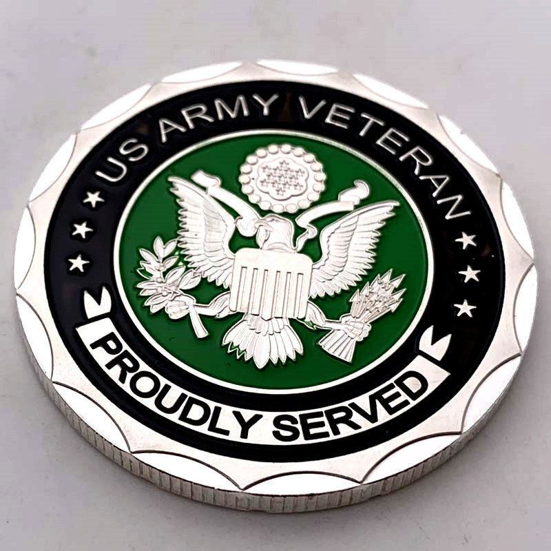 定制美国狙击手金币镀银纪念币 收藏币工艺纪念章金币硬币