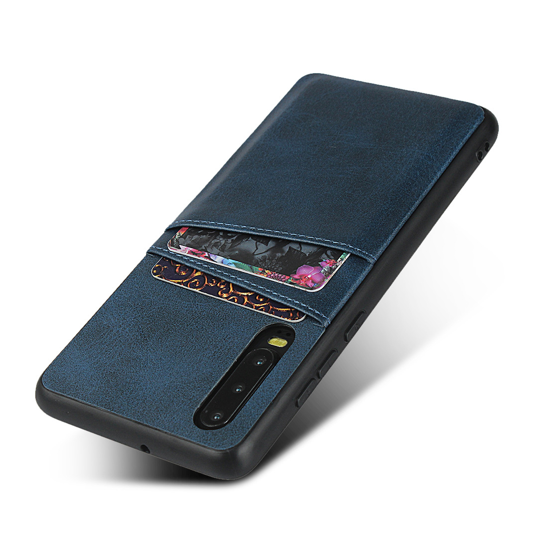 华为p30 小牛纹贴皮手机壳