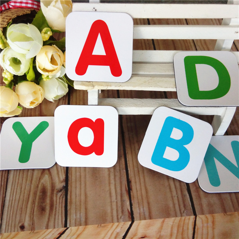 厂家磁性字母贴卡片冰箱贴英文大写小写磁贴儿童益智早教具白板贴