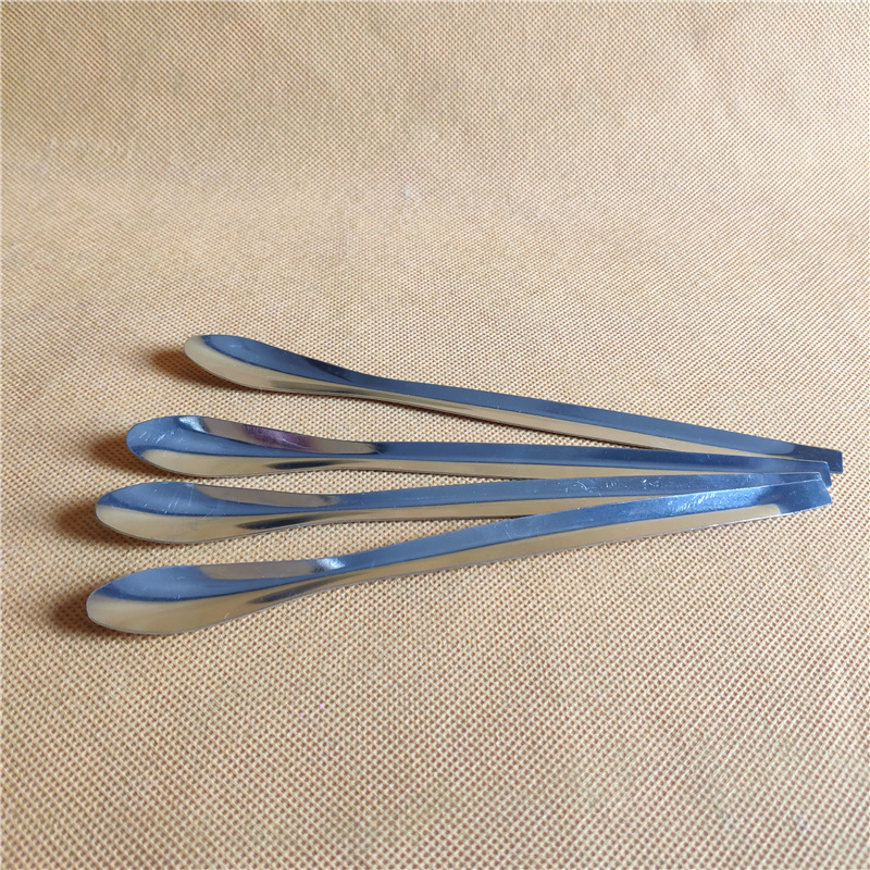 18cm薄款不锈钢小药勺实验室取样勺18cm单头薄款药匙微量试剂药勺