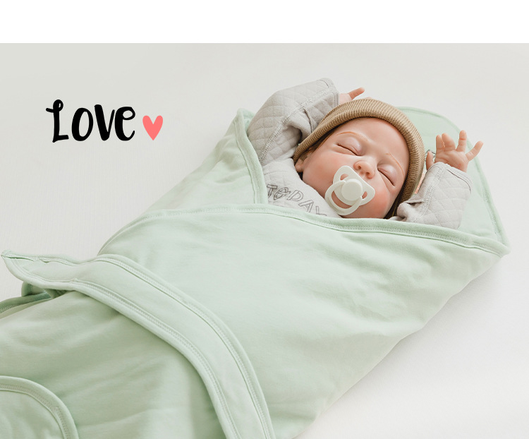 呼西贝 婴儿抱被 新生宝宝抱被 初生儿纯棉襁褓包巾用品秋冬夹棉