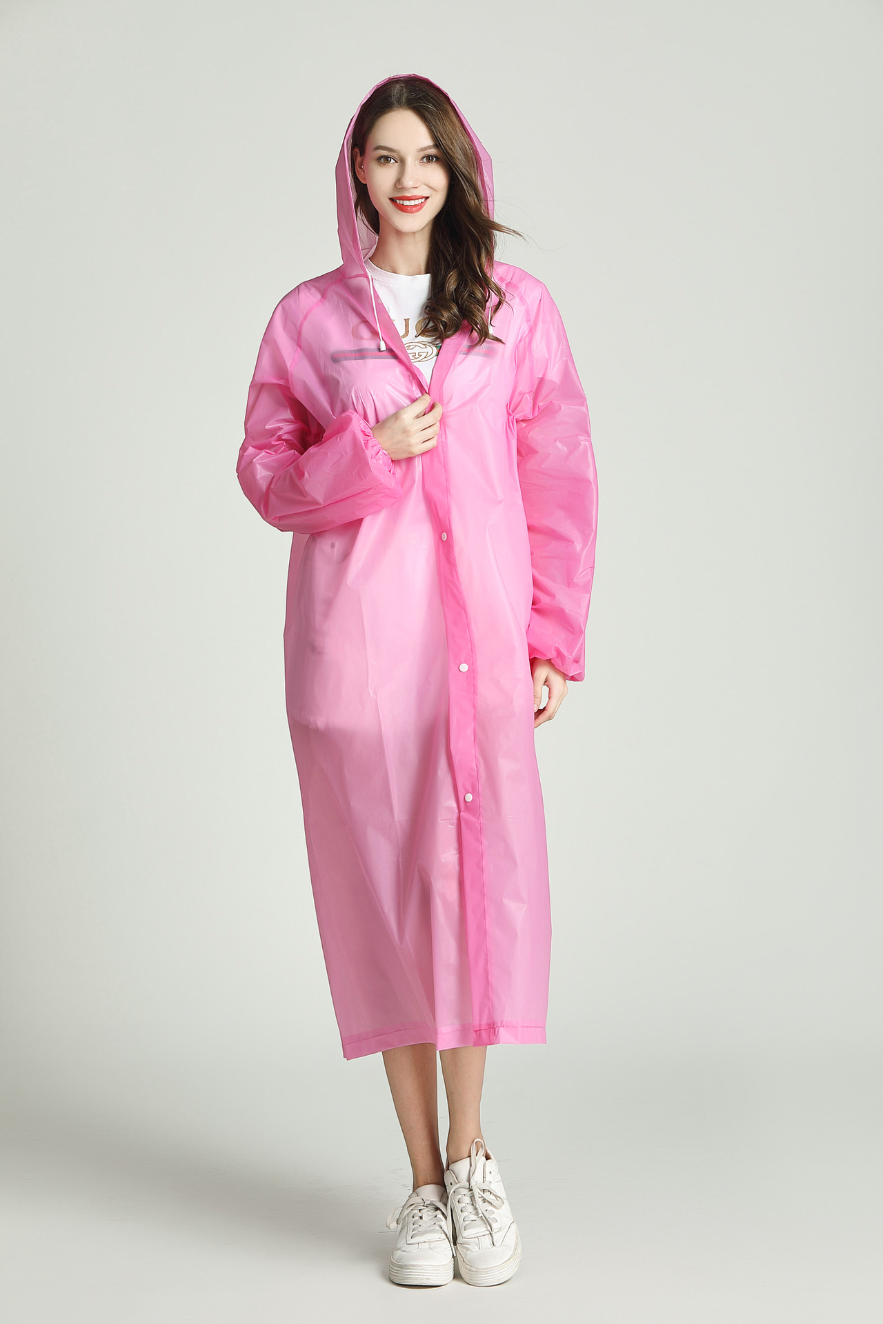 雨披peva旅游雨衣成人非一次性雨衣连体环保透明户外雨衣厂家批发