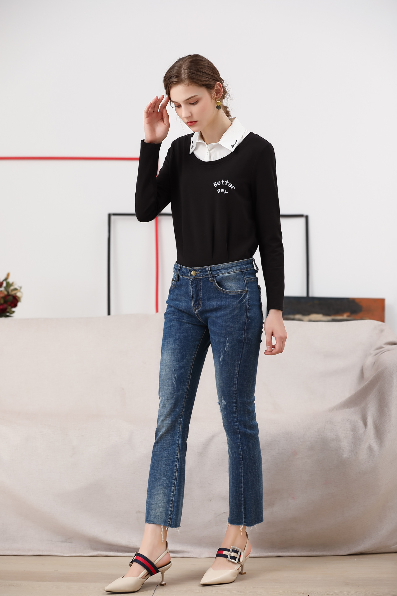 茜蒙诗2020年春装女装品牌折扣尾货批发走份直播货源特价