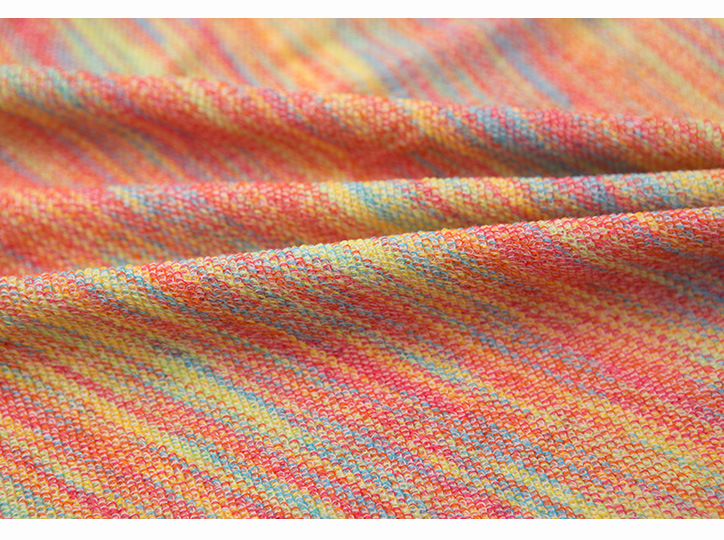 270克涤棉cvc毛圈布段彩纱毛圈布 三线卫衣布 时尚针织面料