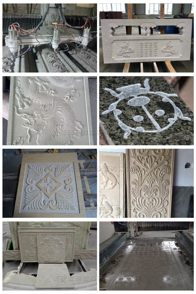 电脑重型石材雕刻机 瓷砖壁画花岗岩立体石材墓碑石材雕刻机