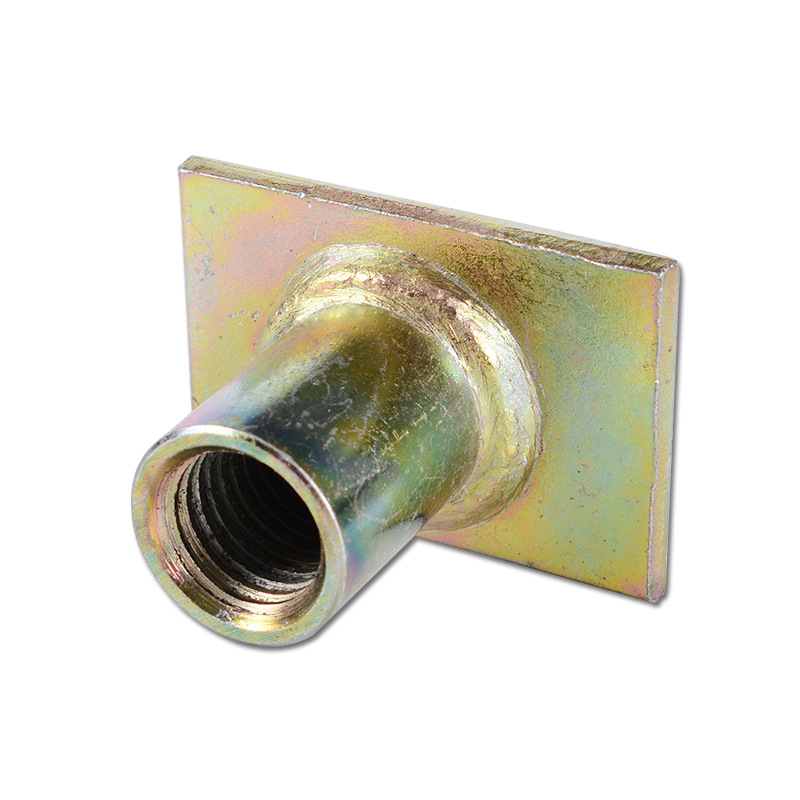 电镀锌平板套筒 平板焊接螺母 pc装配式装配索具 带板套筒预埋件