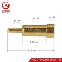 定制五金弹簧探针POGOPIN连接器公母导电铜针铜片镀金铜柱 铜触点