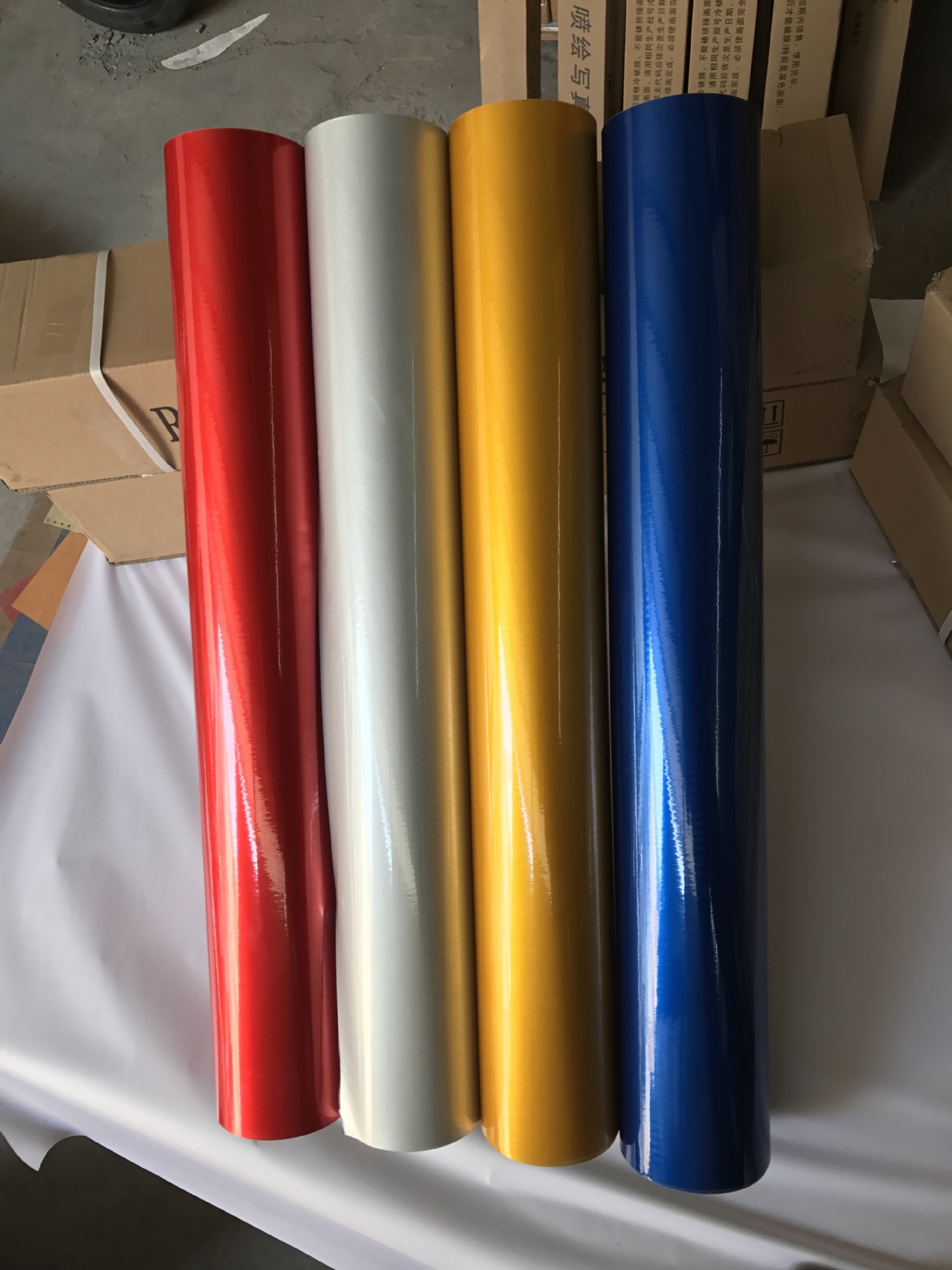 蓝色即时贴刻字反光膜汽车拉花材料夜间反光即时贴刻字纸