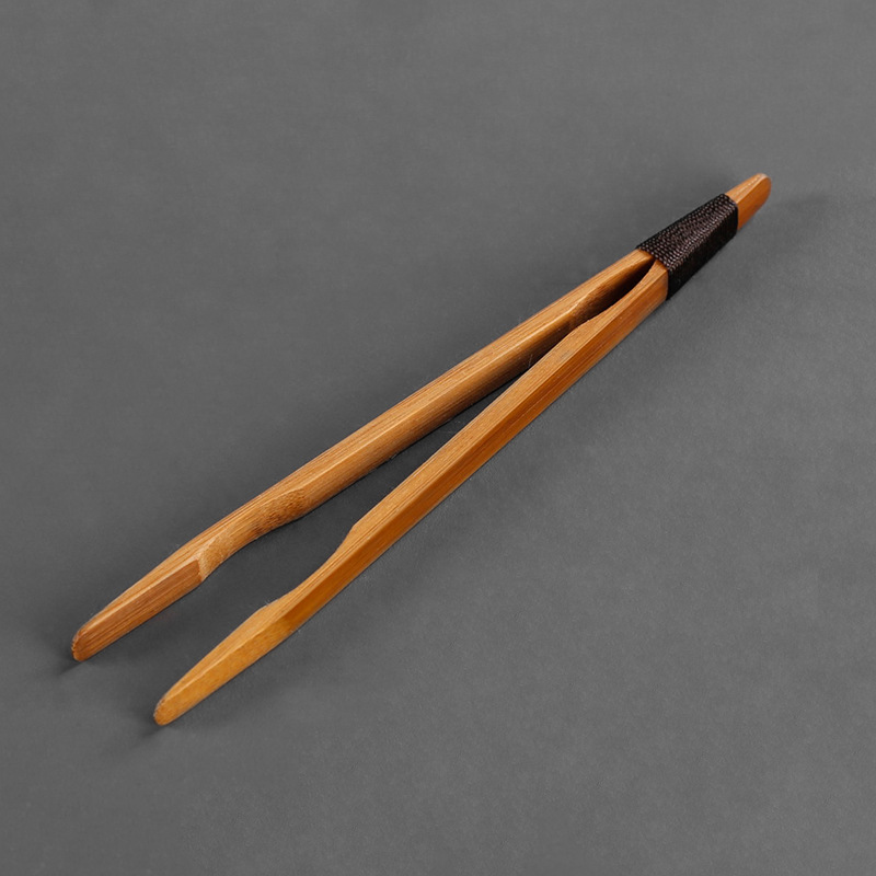批发天然竹制茶夹茶叶夹子茶道功夫茶具六君子配件竹子茶杯夹镊子