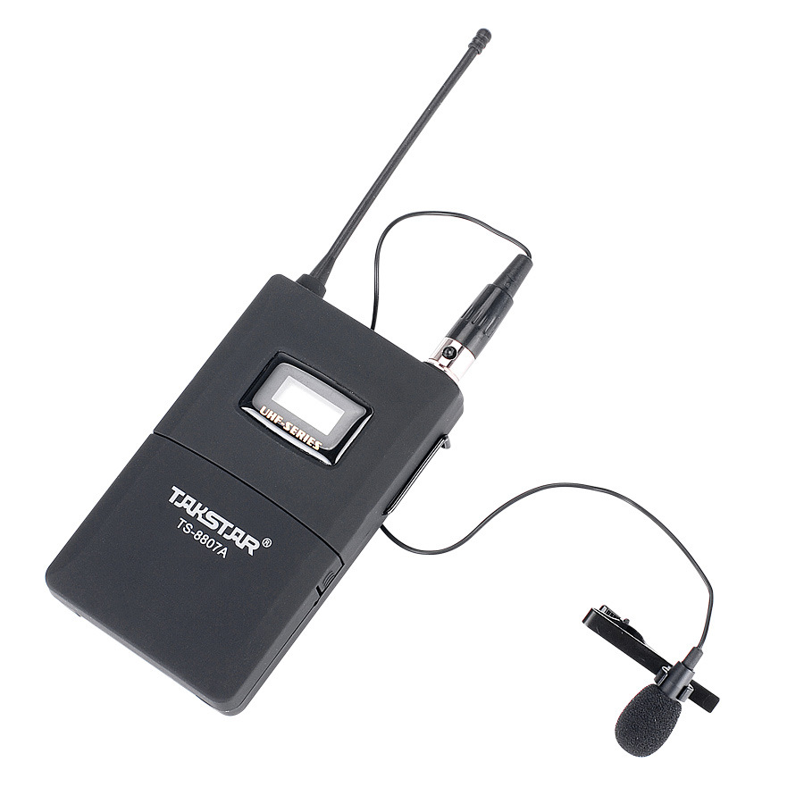 takstar/得胜 ts-8807a无线麦克风舞台演出领夹式胸麦u段腰挂话筒