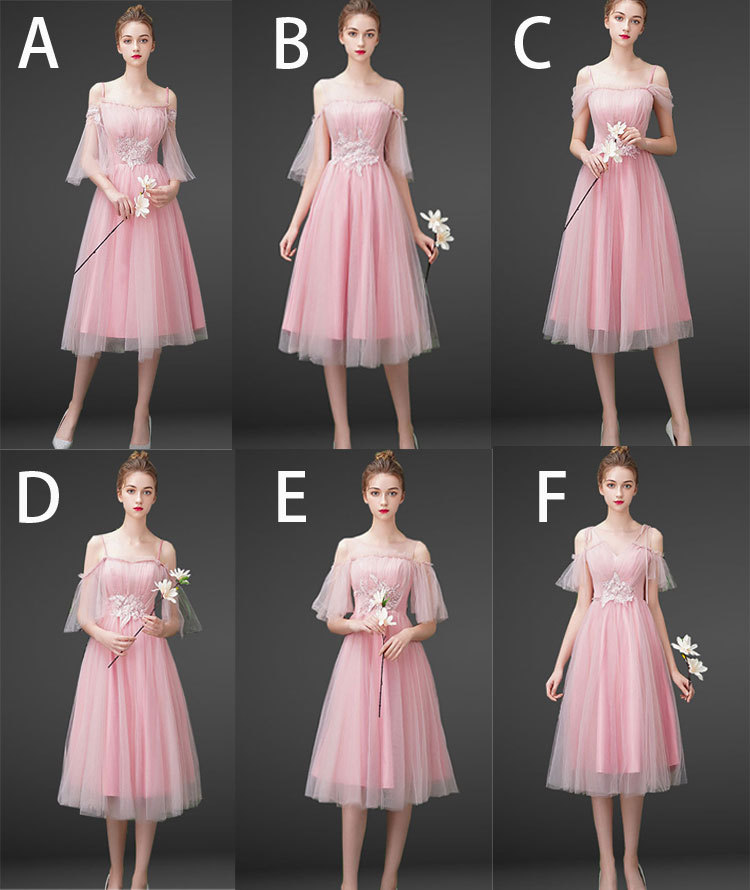 伴娘服2020新款长款粉色伴娘团婚礼姐妹裙闺蜜聚会学生毕业礼服