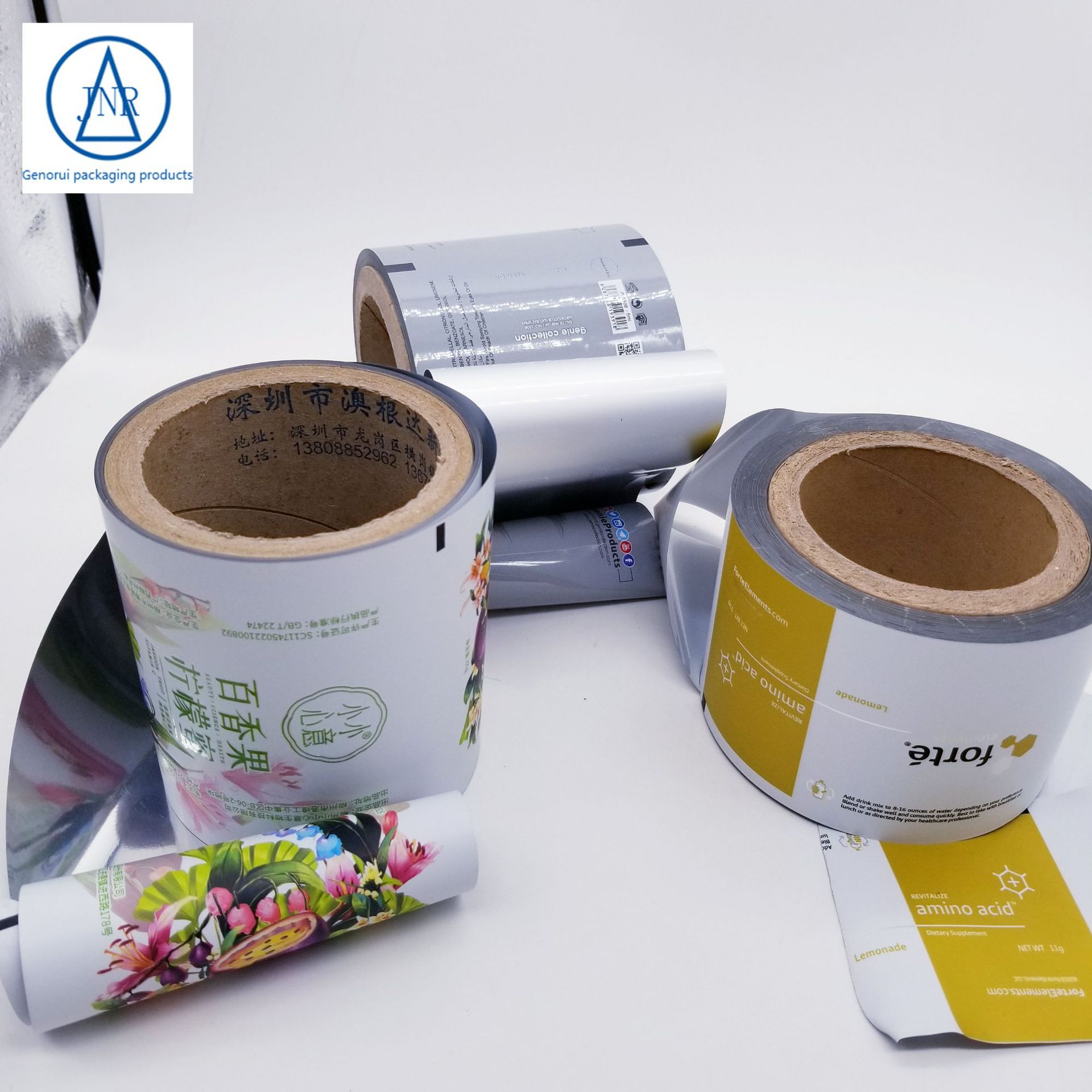 订制食品包装卷膜固体饮料镀铝复合卷膜 易撕铝箔卷膜印刷可定制