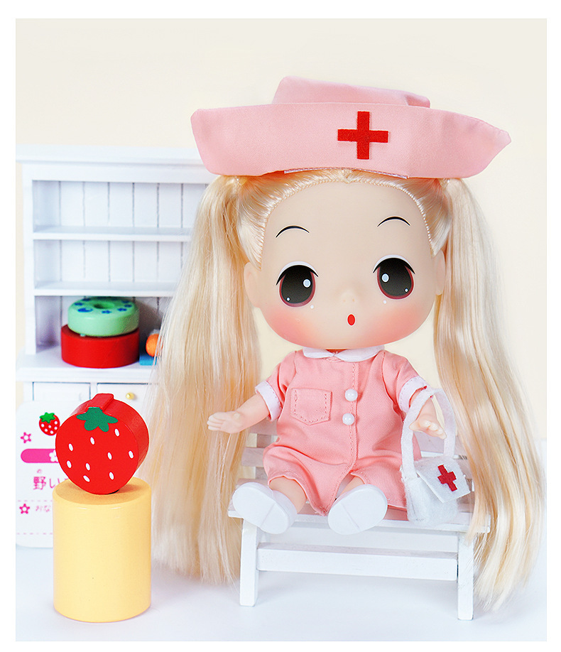 ddung冬己迷糊娃娃1811日系护士女孩公主换装洋娃娃可爱玩偶礼物