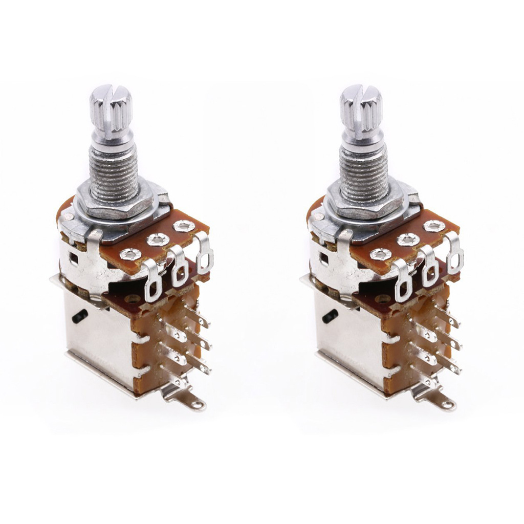 厂家直销 2pcs 电吉他提拉开关 a500k 电吉他 电贝司 乐