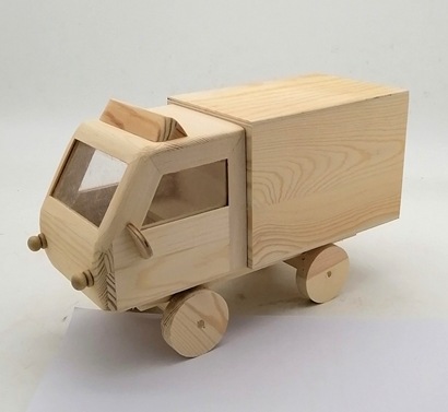 创意小汽车储蓄罐木制品 儿童木制玩具 小车造型