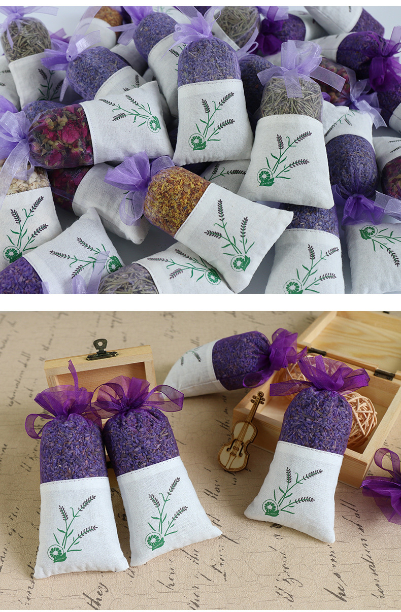 桂花薰衣草干花香包汽车衣柜除味持久香囊香草包车载香熏香袋批发