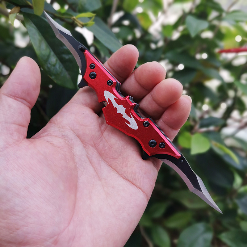 厂家直供 蝙蝠工具刀 刀具户外 折叠刀 迷你小刀 蝙蝠折刀 双开刃