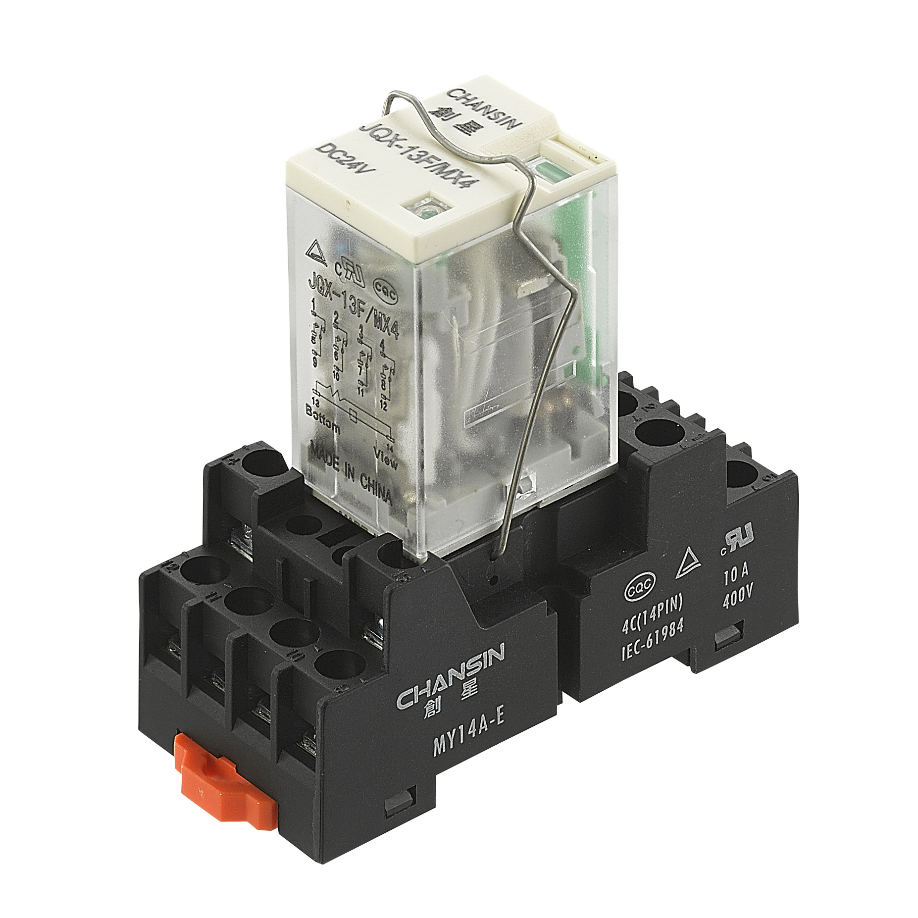 自动化设备电气控制继电器mx4,交直流线圈控制,4组转换.