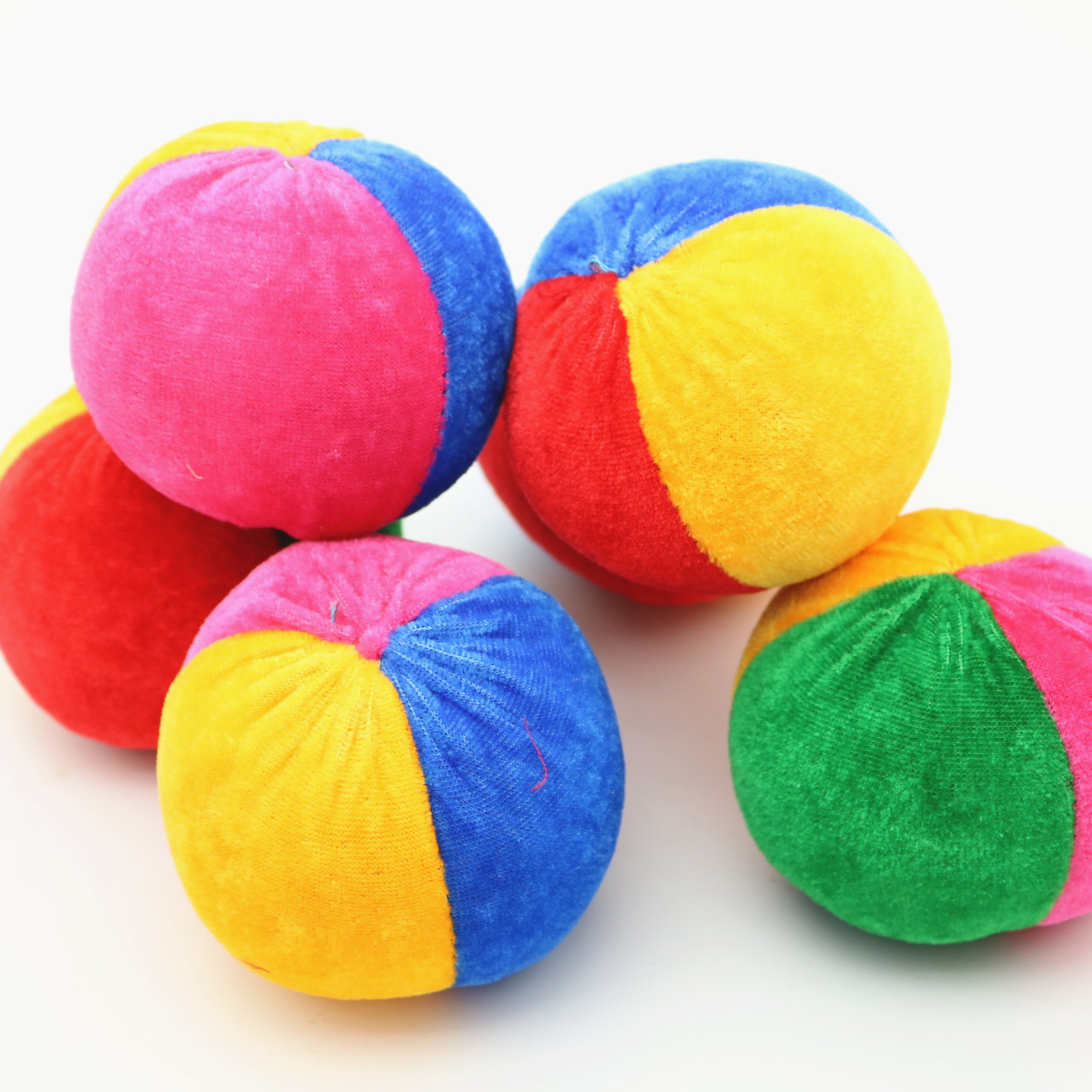 批发幼儿园小沙包丢沙包磨毛布帆布南瓜型游戏沙包直径7cm