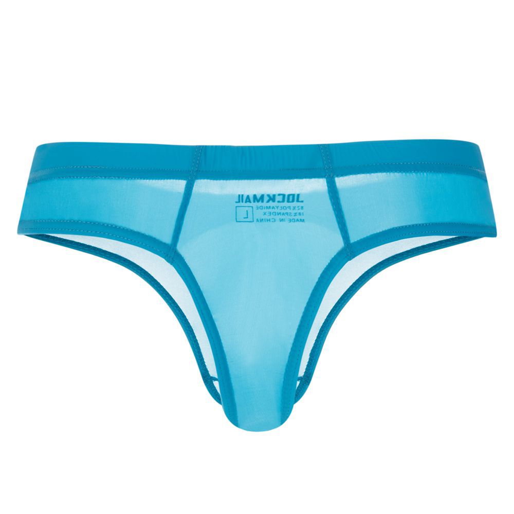 jockmail 冰丝超薄半透明性感男士三角裤比基尼t丁字裤情趣乐趣