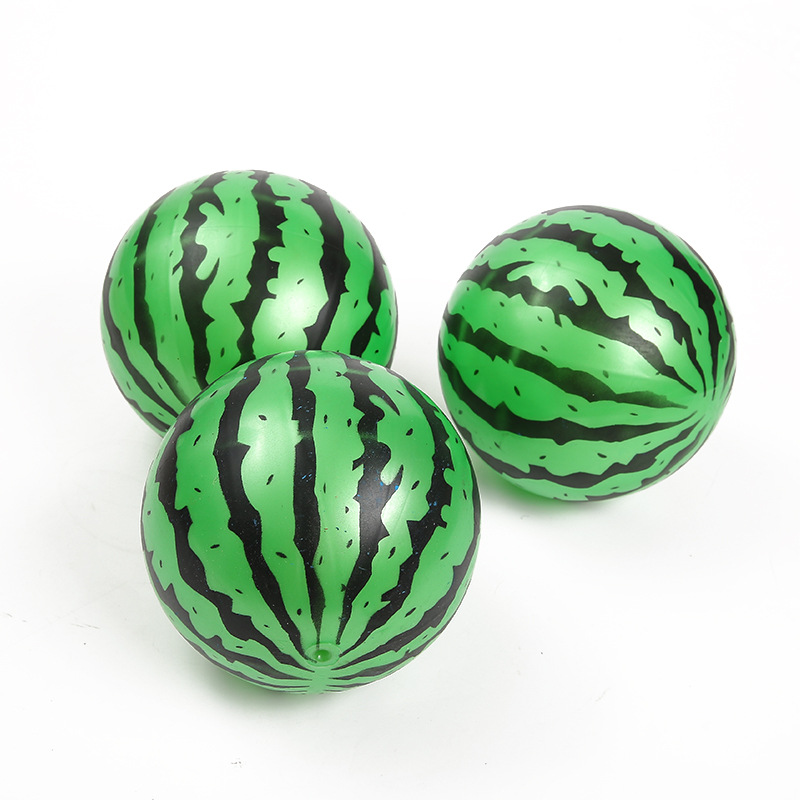 儿童pvc球充气西瓜球拍拍皮球幼儿园学生互动皮球公园地摊货源