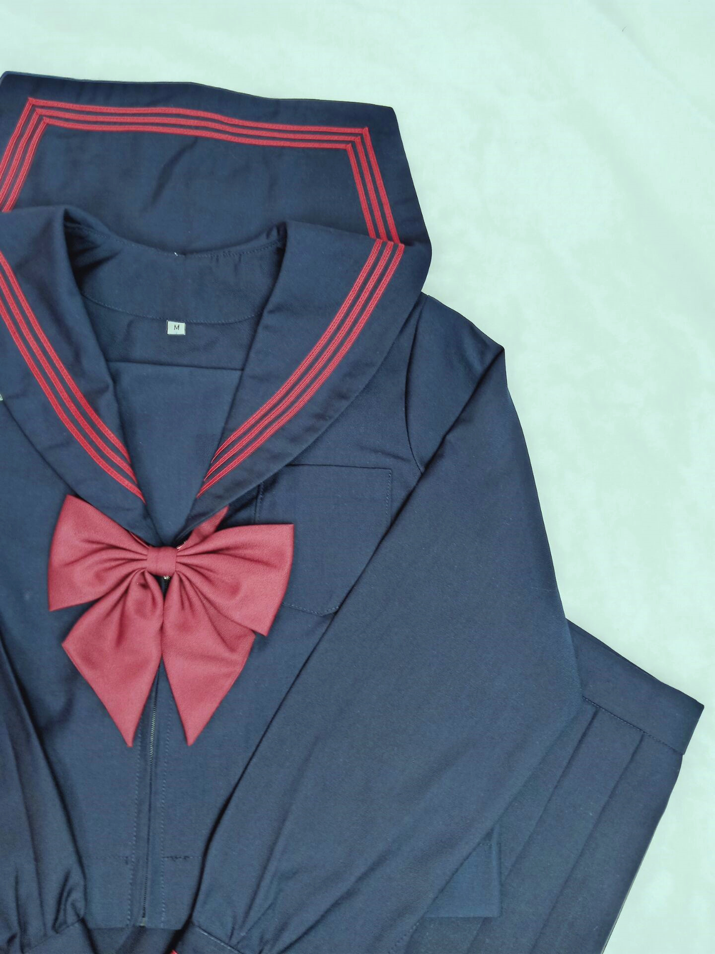 【现货赤三本】【浓绀款】【黑色款】关西襟赤三本中间服水手服