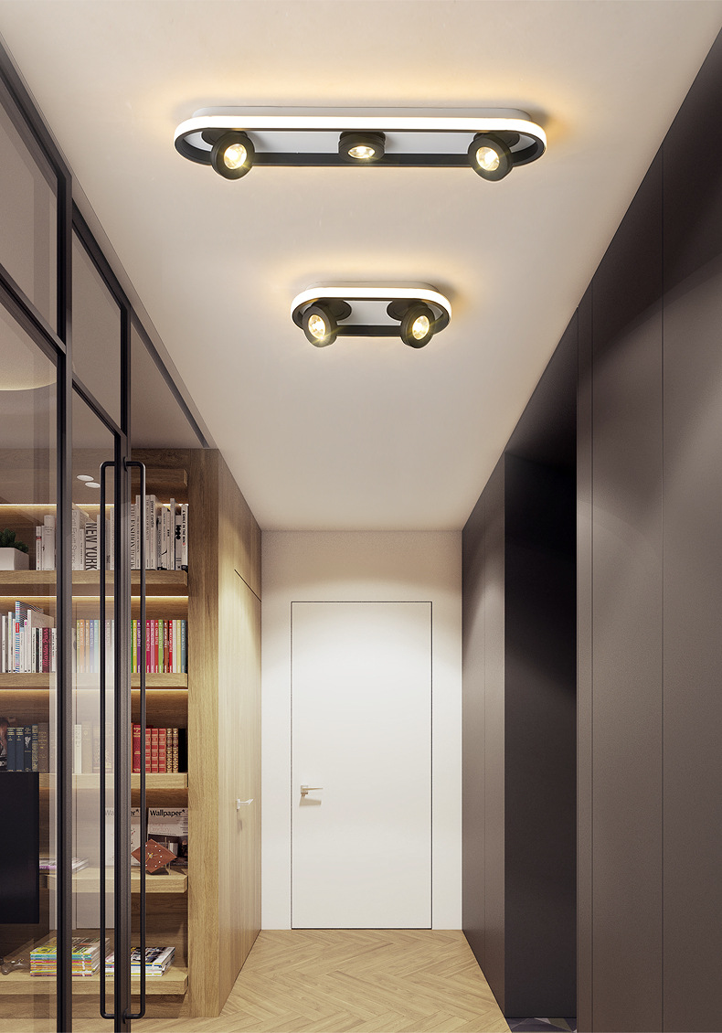 过道灯走廊灯 简约现代玄关入户试衣间灯具通道阳台灯led吸顶灯