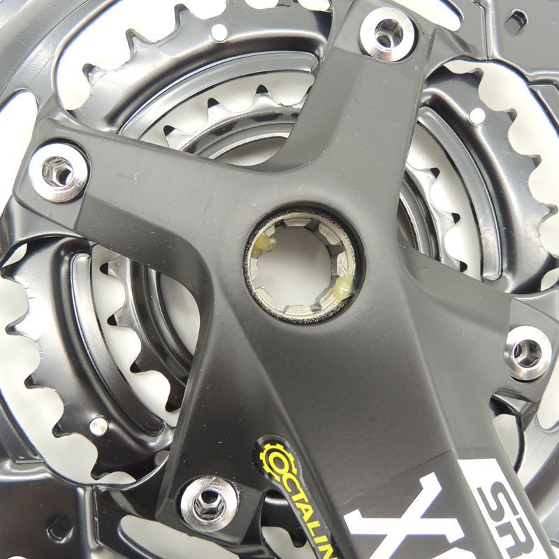 suntour三拓xcm山地自行车变速牙盘 9速44齿三片 铝合金曲柄花键