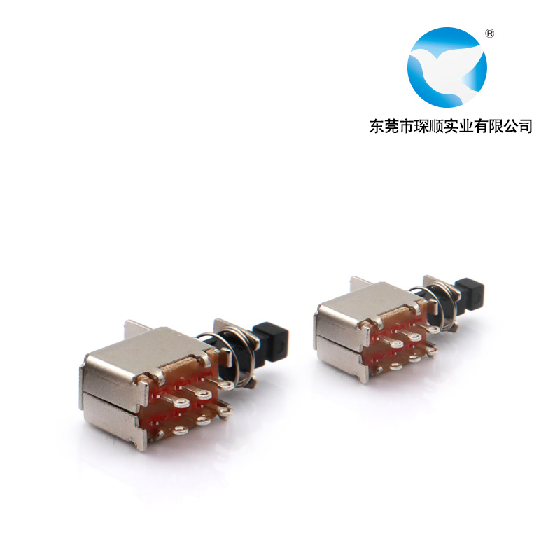 无锁推动按键开关ps22f38按键电源开关厂家直销