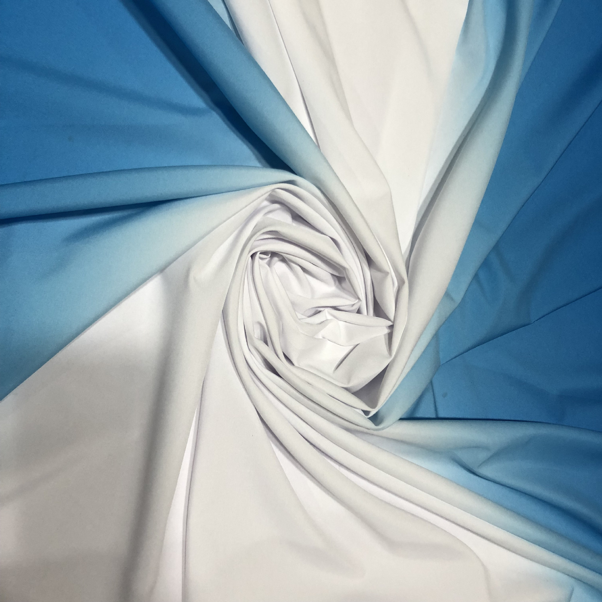 过渡色面料四面弹渐变舞蹈古装汉服布料1.5米宽