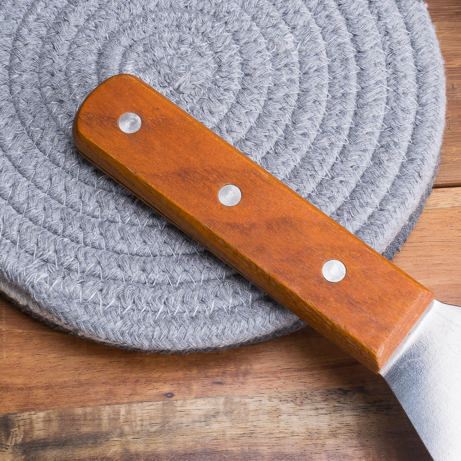 煎饼工具 斜口铲烧烤店小号料理漏铲铁板煎铲厨师专用牛扒铲批发