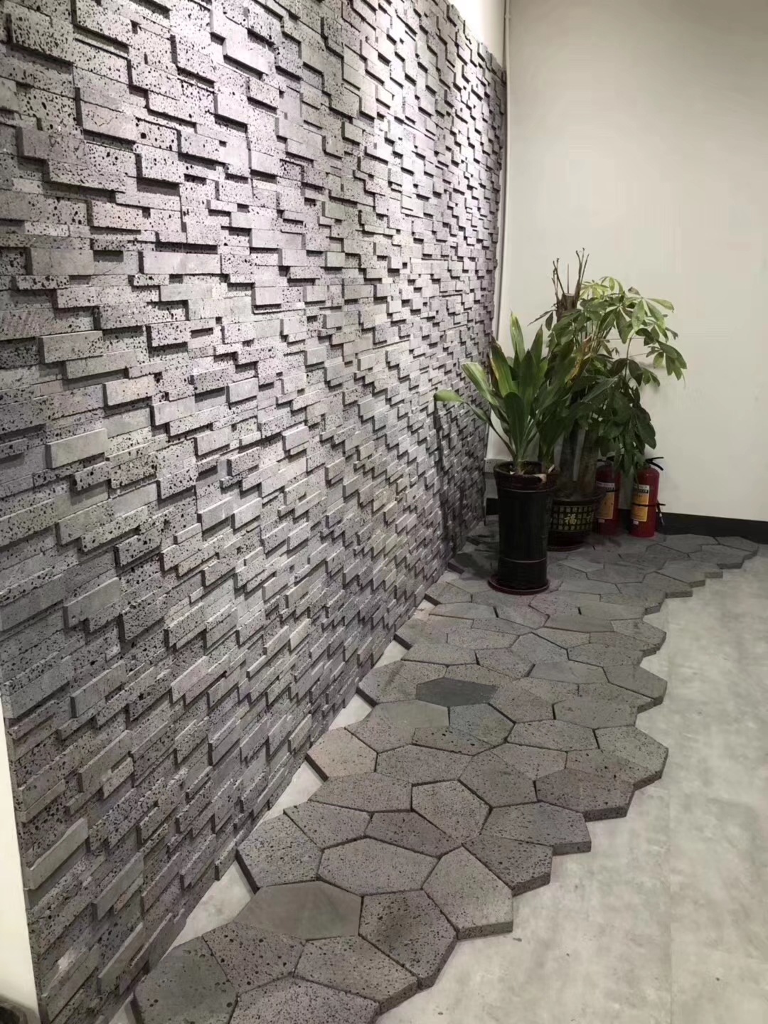 批发红色 黑色火山石板 浮石砖 火山石墙砖 火山岩板文化石复古石