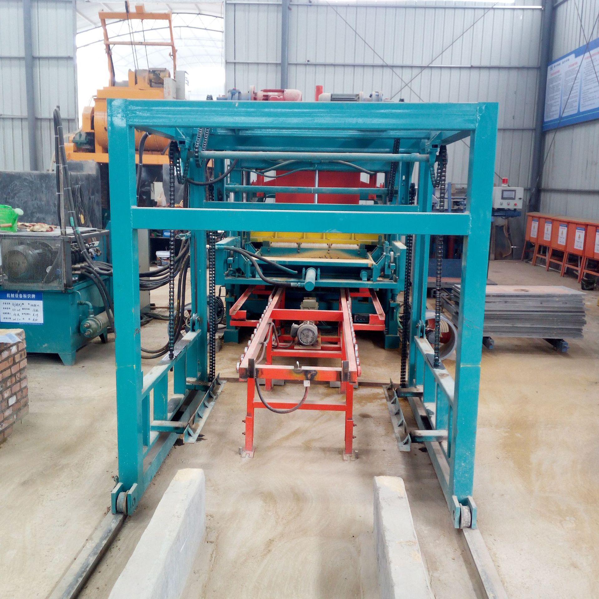 全自动液压免烧砖机 透水砖机 人行道彩砖机 操作简单维修方便